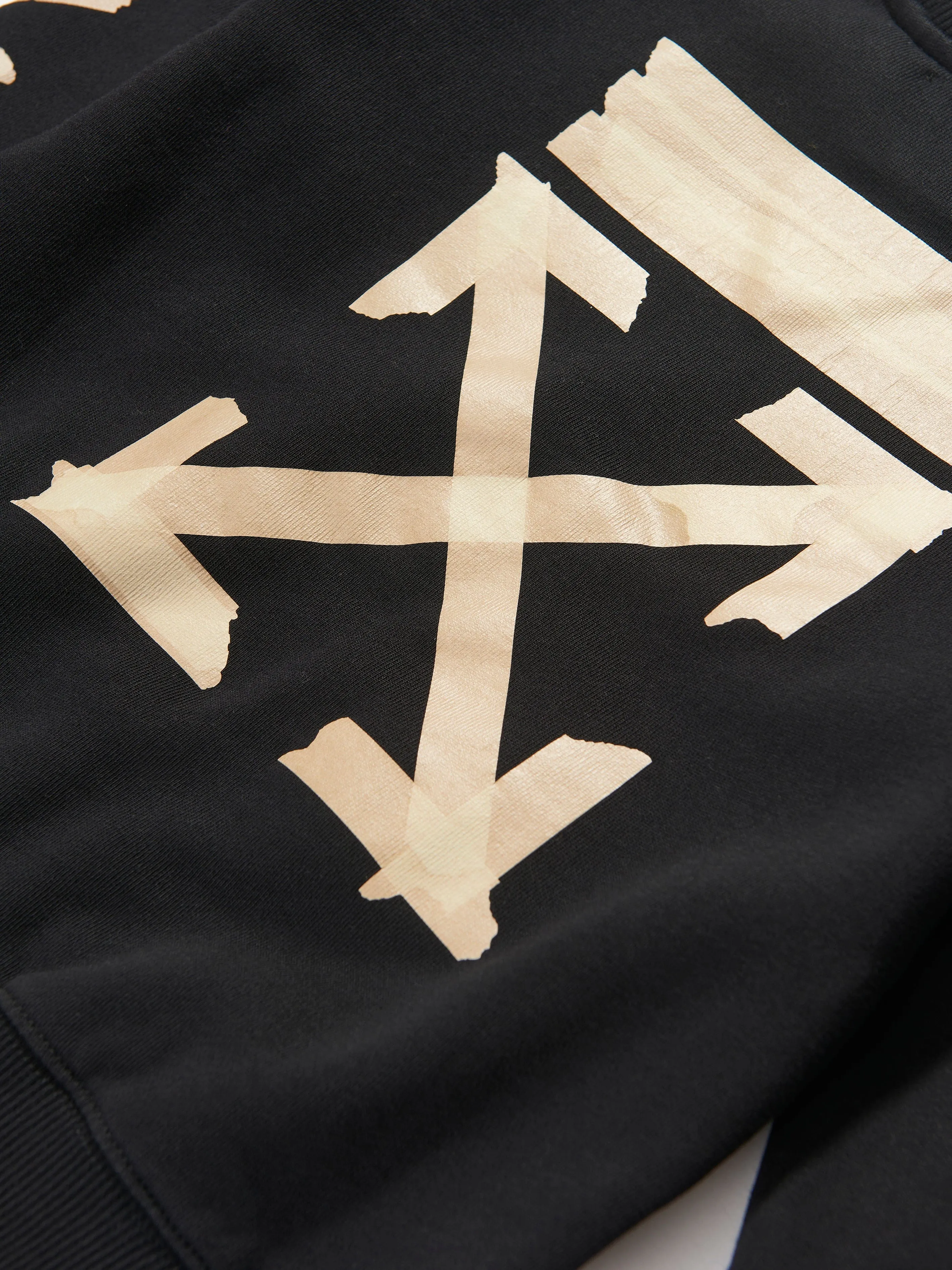 Off-White Boys Paper Tape Arrow Sweatshirt in Black