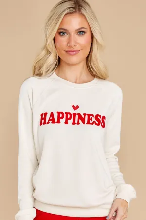 Oh Happy Day Ivory Sweatshirt