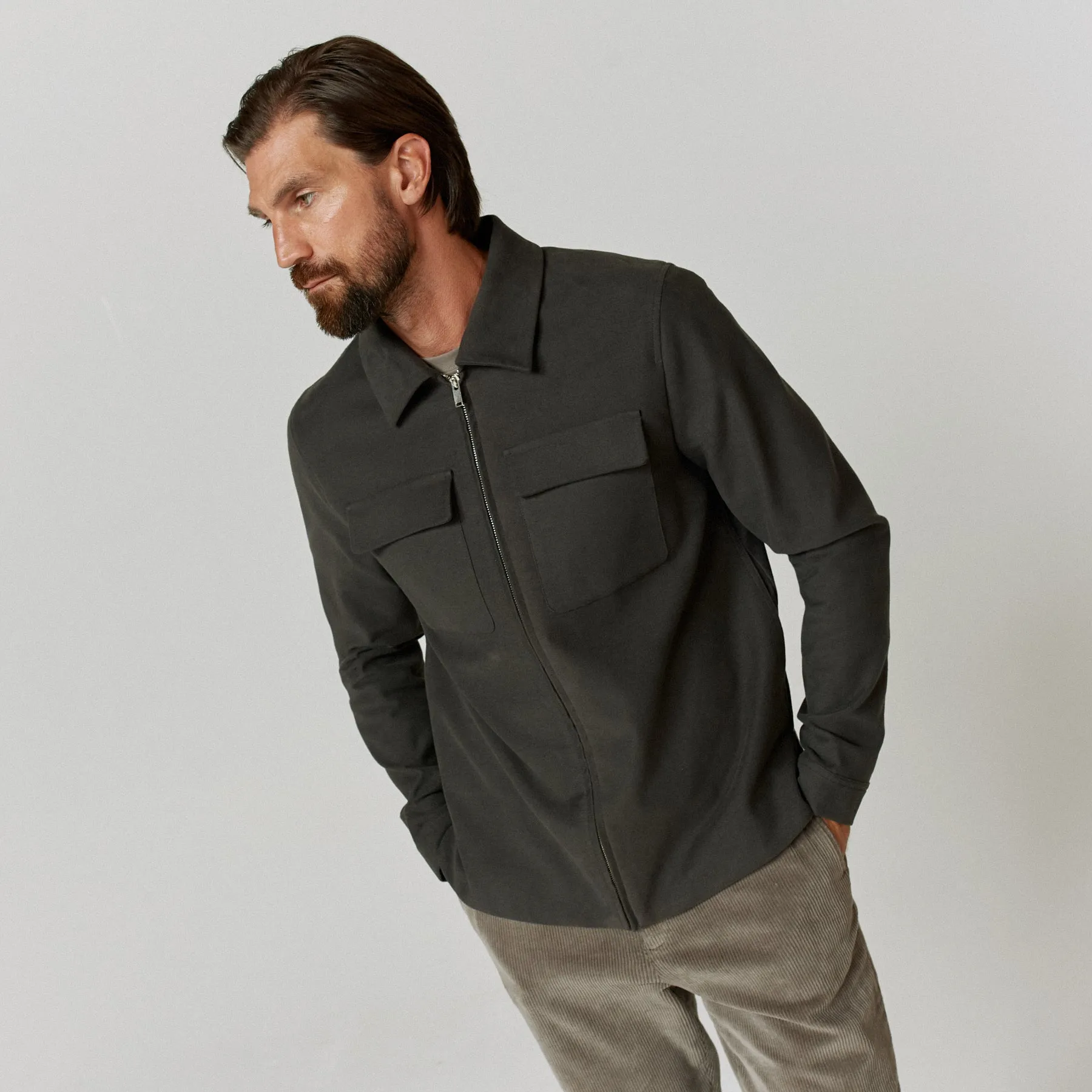 Oliver Sweeney Mertola Overshirt in Grey