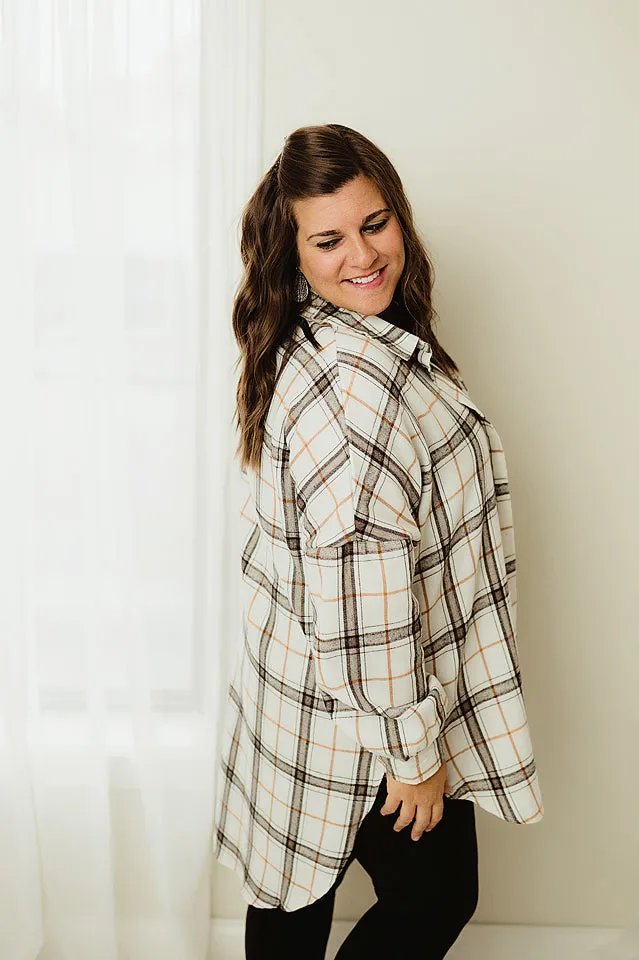 Oversized Pattern Plaid