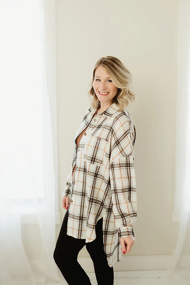 Oversized Pattern Plaid