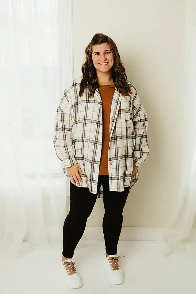 Oversized Pattern Plaid