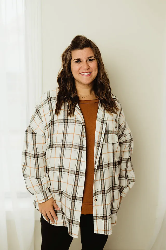 Oversized Pattern Plaid