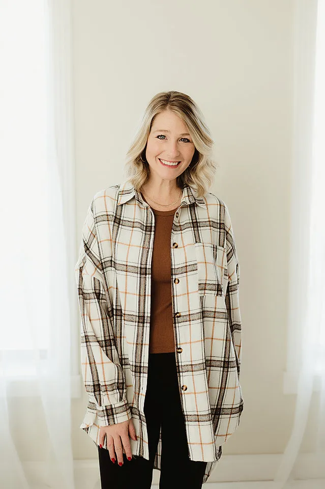 Oversized Pattern Plaid