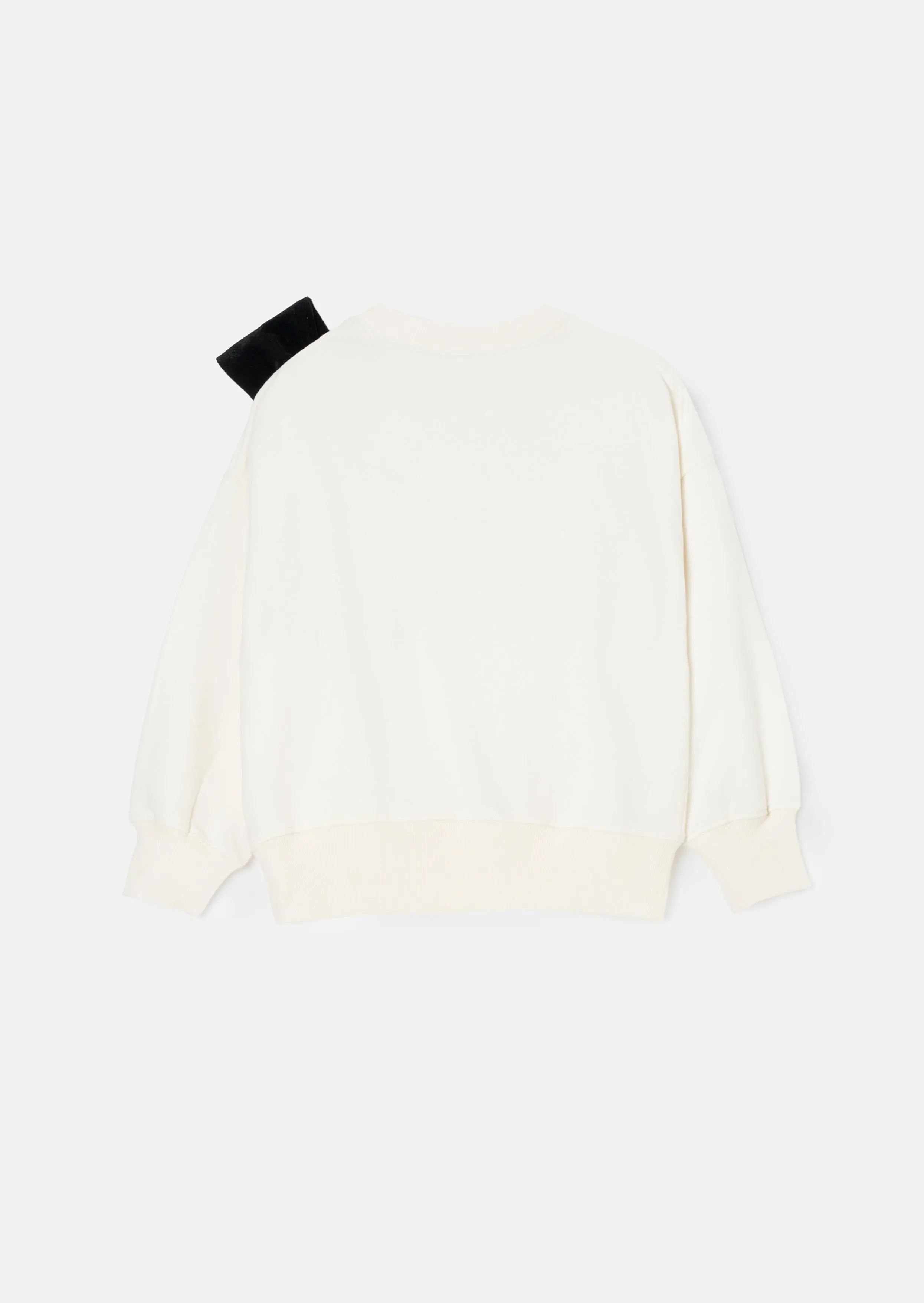 Paige Ivory Velvet Bow Sweatshirt