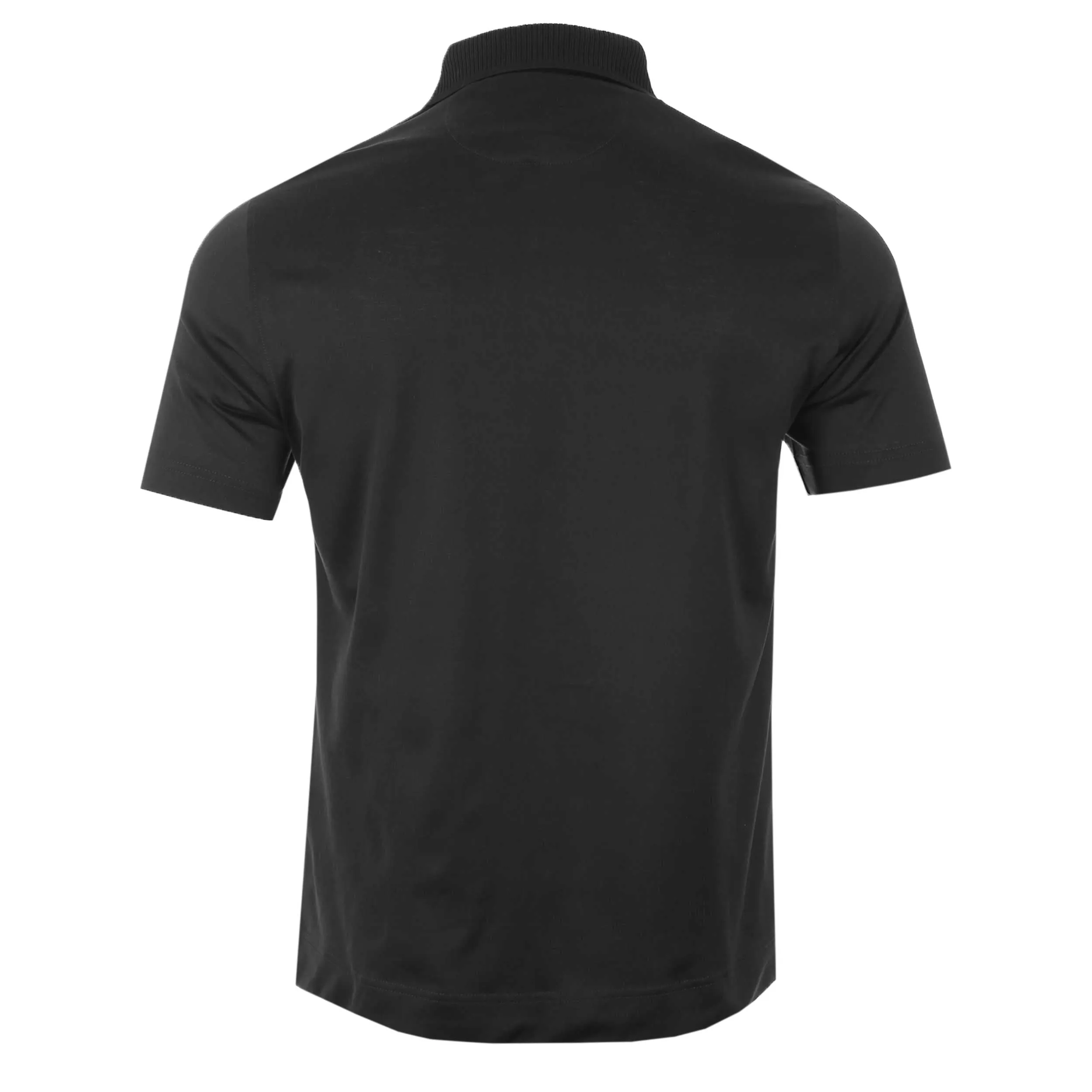 Pal Zileri Short Sleeve Button Thru Shirt in Black