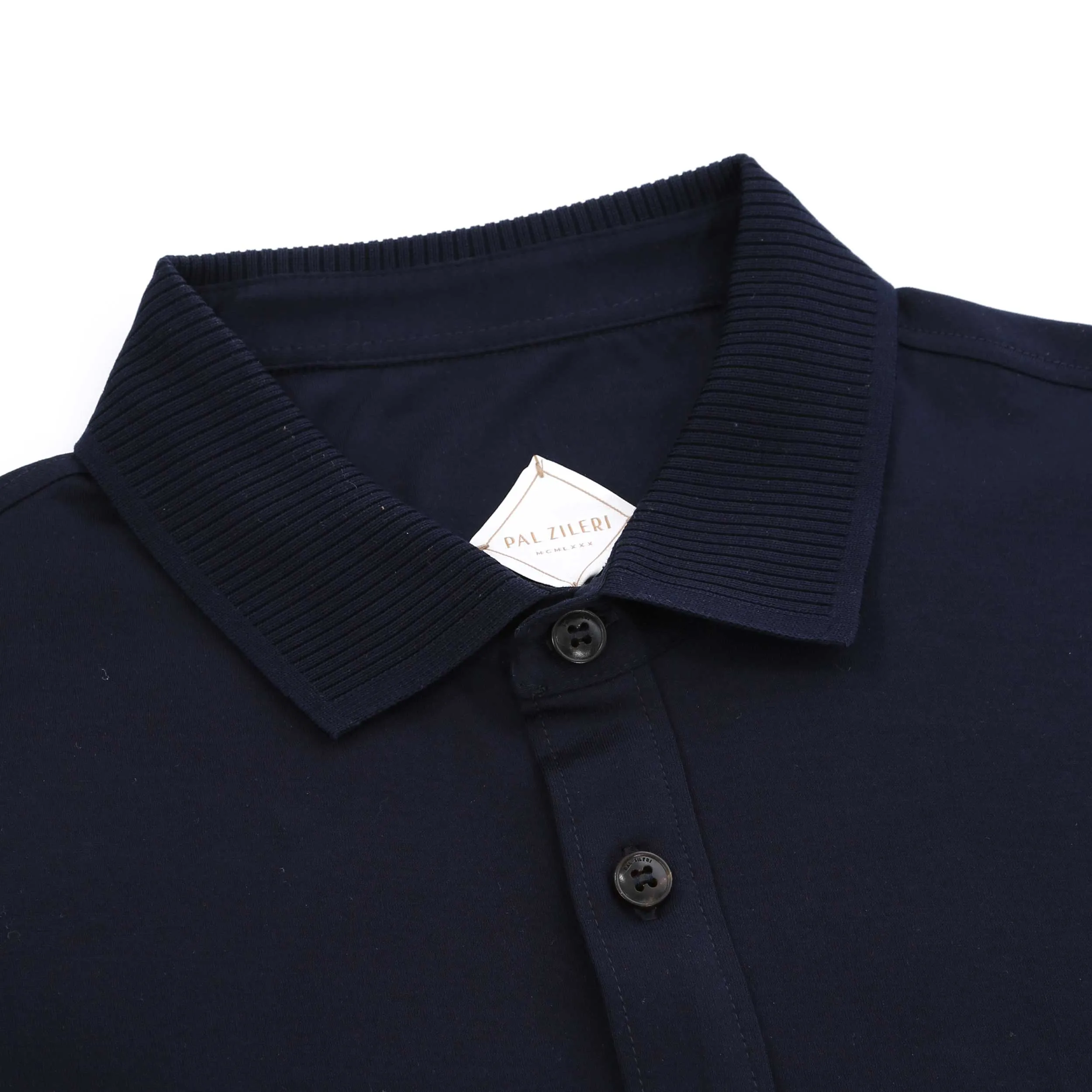 Pal Zileri Short Sleeve Button Thru Shirt in Navy