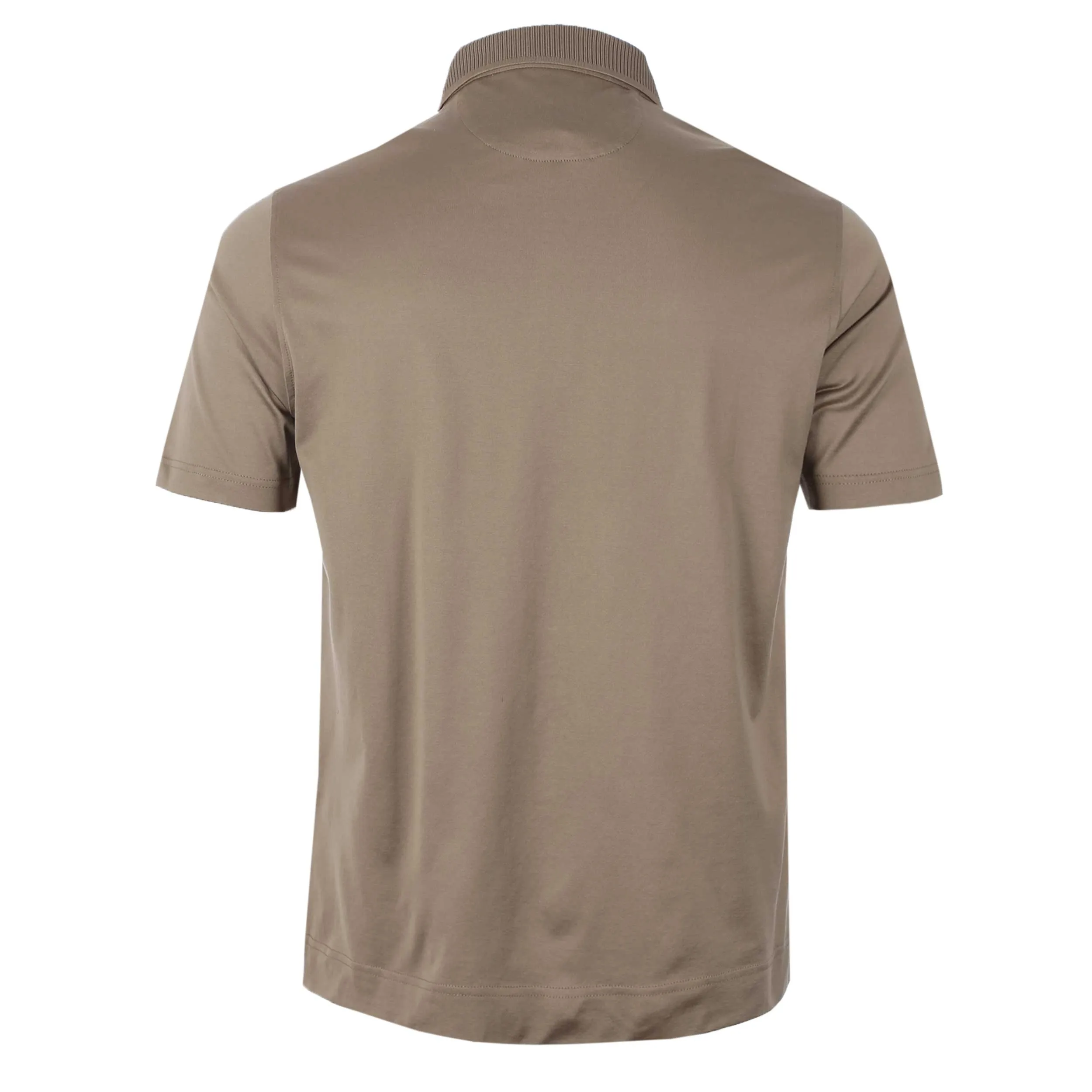 Pal Zileri Short Sleeve Button Thru Shirt in Taupe