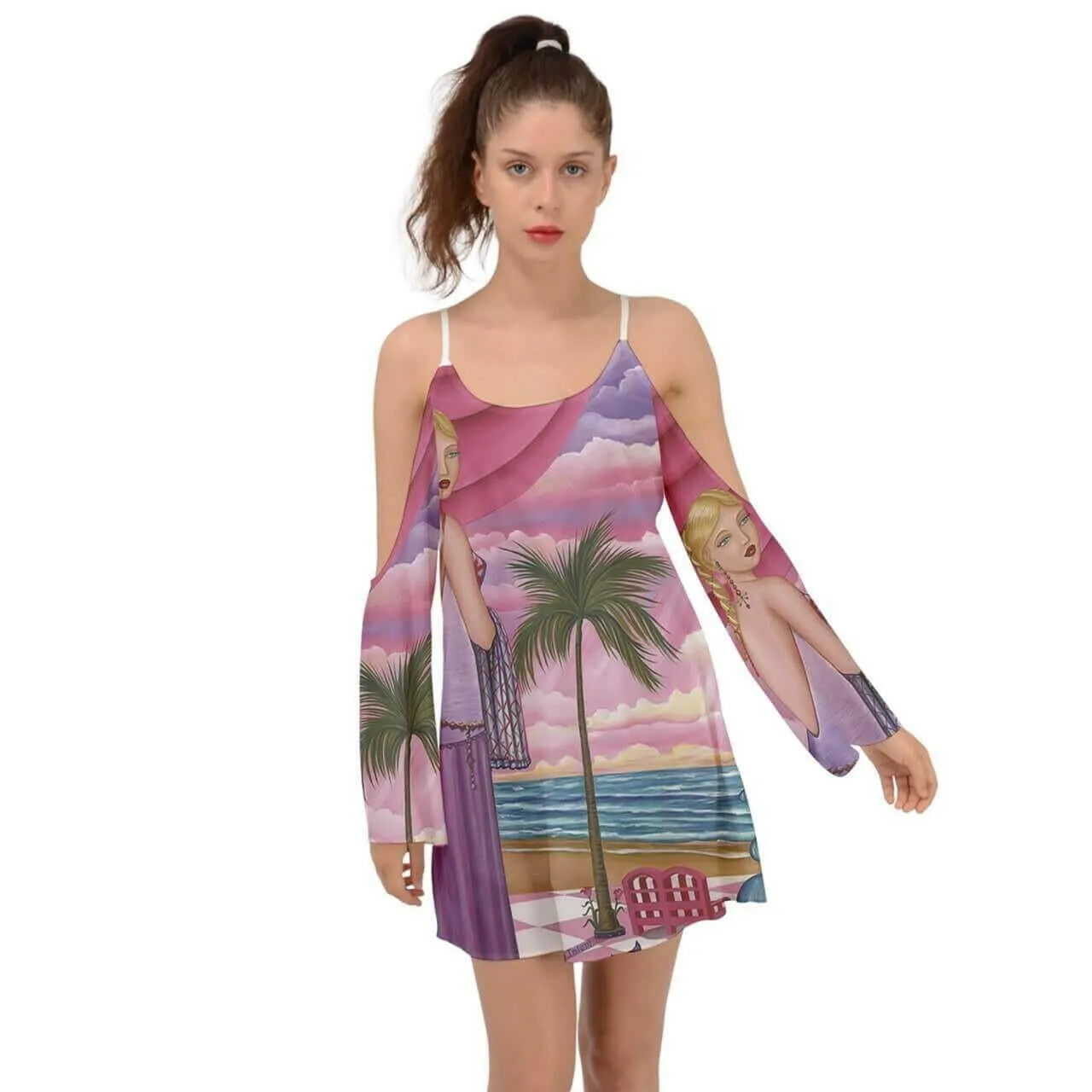 Palm Beach Melissa Kimono Sleeves Boho Dress