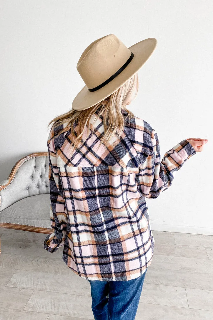 Penny Pink Plaid Shacket