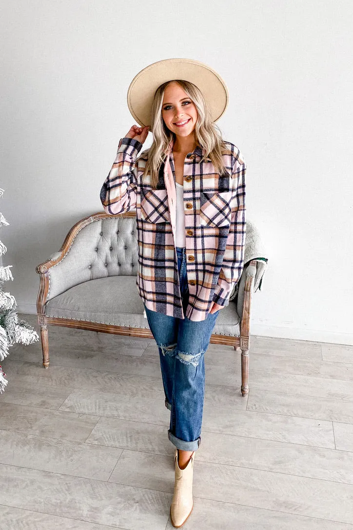 Penny Pink Plaid Shacket