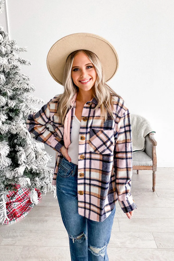 Penny Pink Plaid Shacket