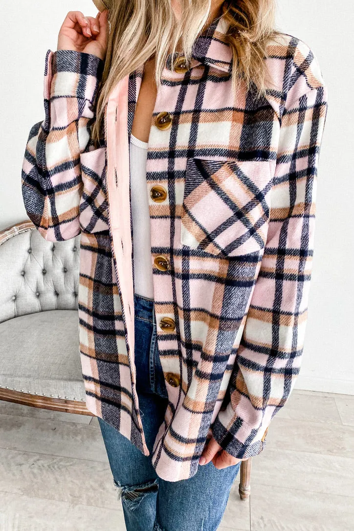 Penny Pink Plaid Shacket