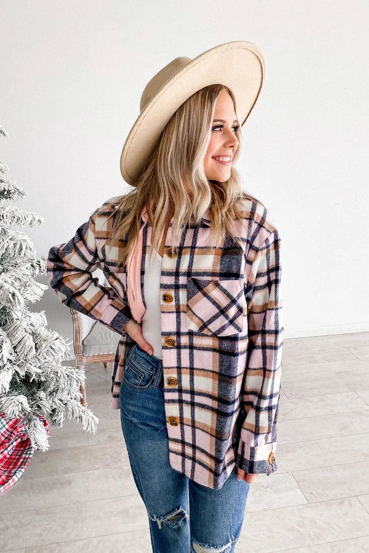 Penny Pink Plaid Shacket