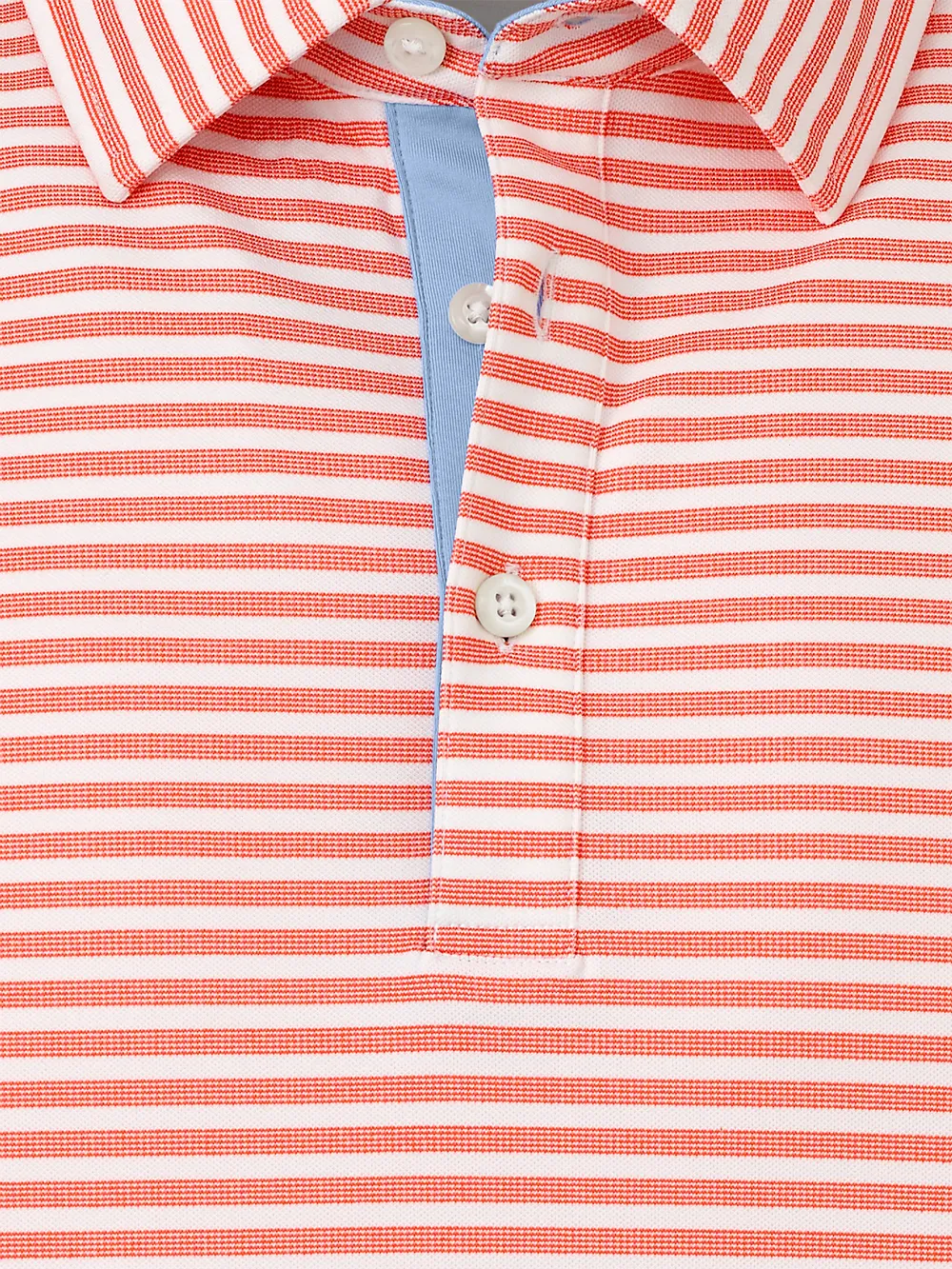 Performance Blend Three Button Polo - Coral