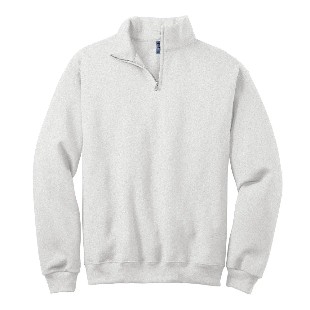 Personalized Outline Tooth Embroidered Quarter Zip Sweatshirt