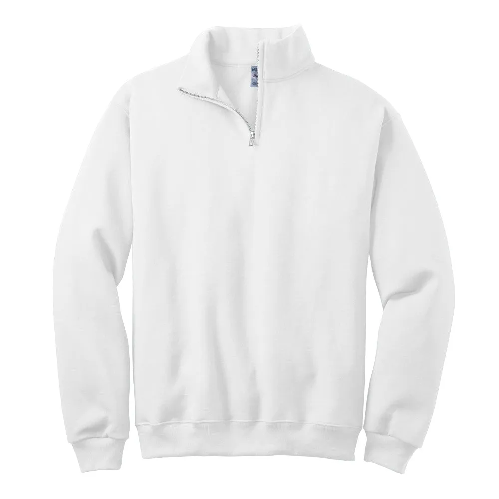 Personalized Outline Tooth Embroidered Quarter Zip Sweatshirt