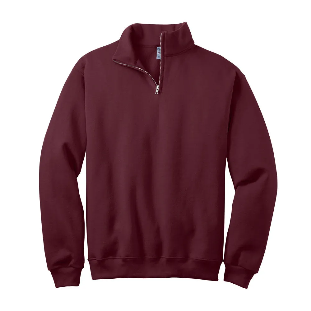 Personalized Outline Tooth Embroidered Quarter Zip Sweatshirt