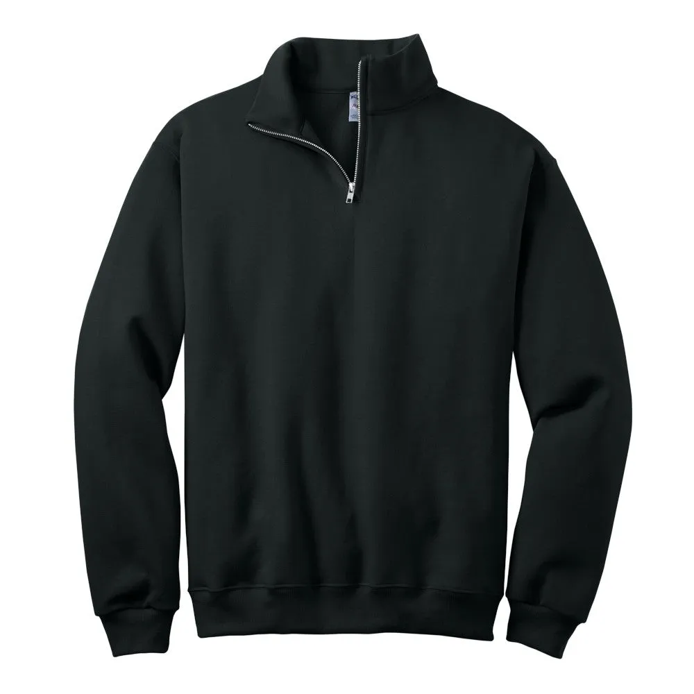 Personalized Outline Tooth Embroidered Quarter Zip Sweatshirt