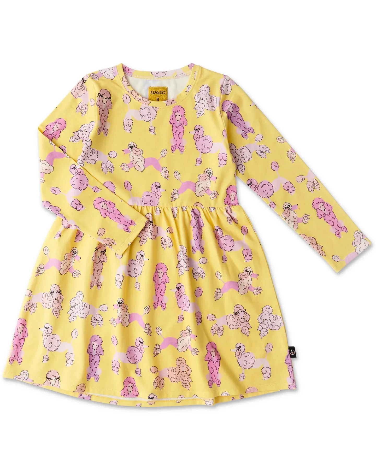 Pink Poodle Cotton Dress