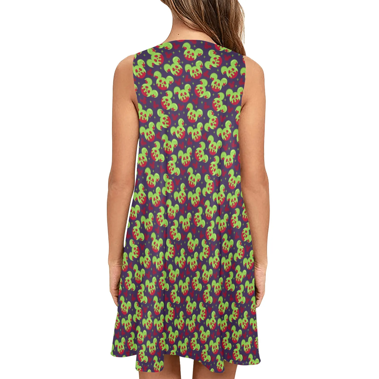 Poison Apple Sleeveless A-Line Pocket Dress