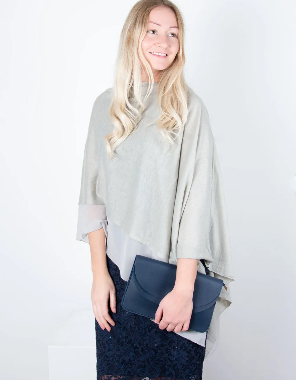 Poncho | Light Grey