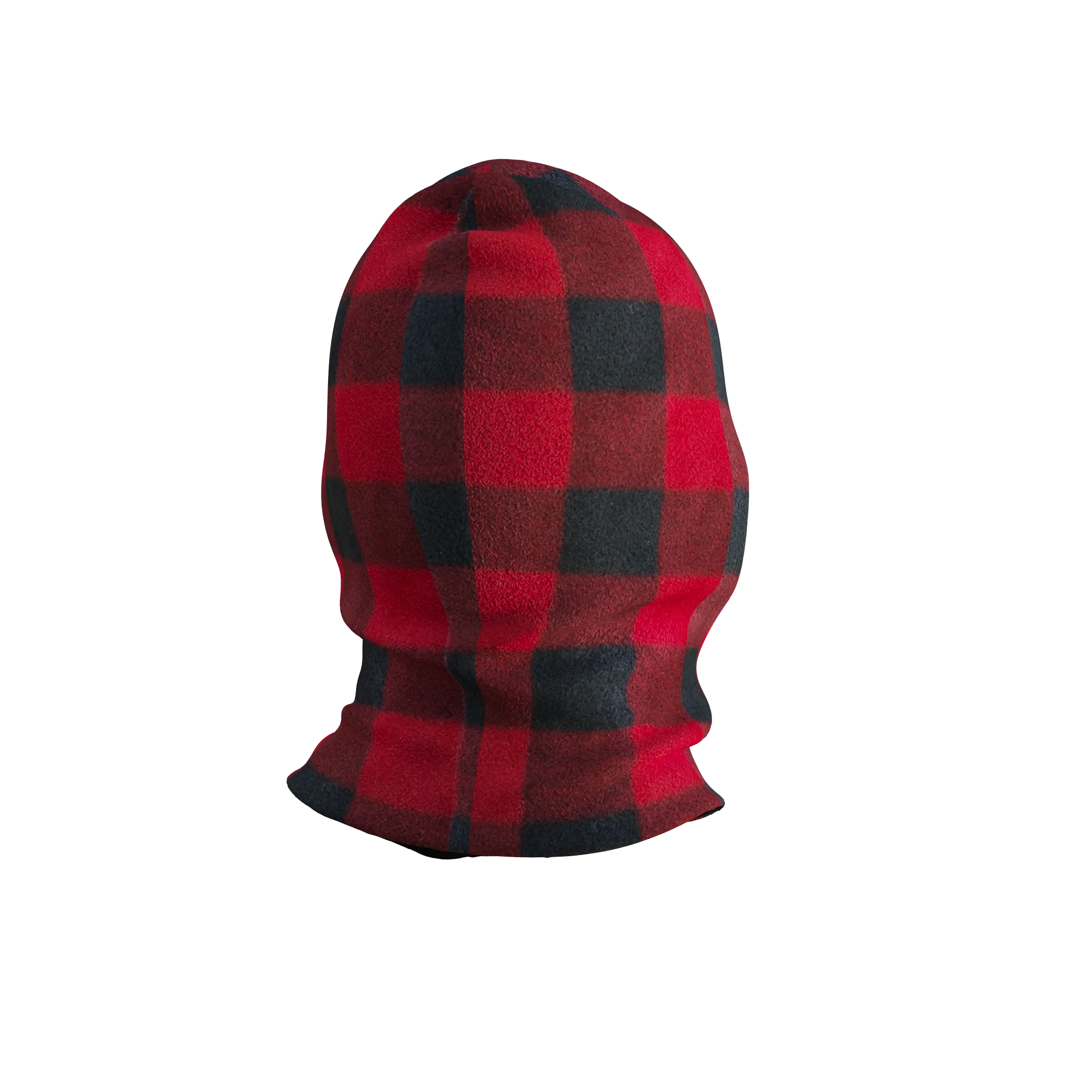 Pook Ninja - Red Plaid and Black Double Layer Polar Fleece Balaclava