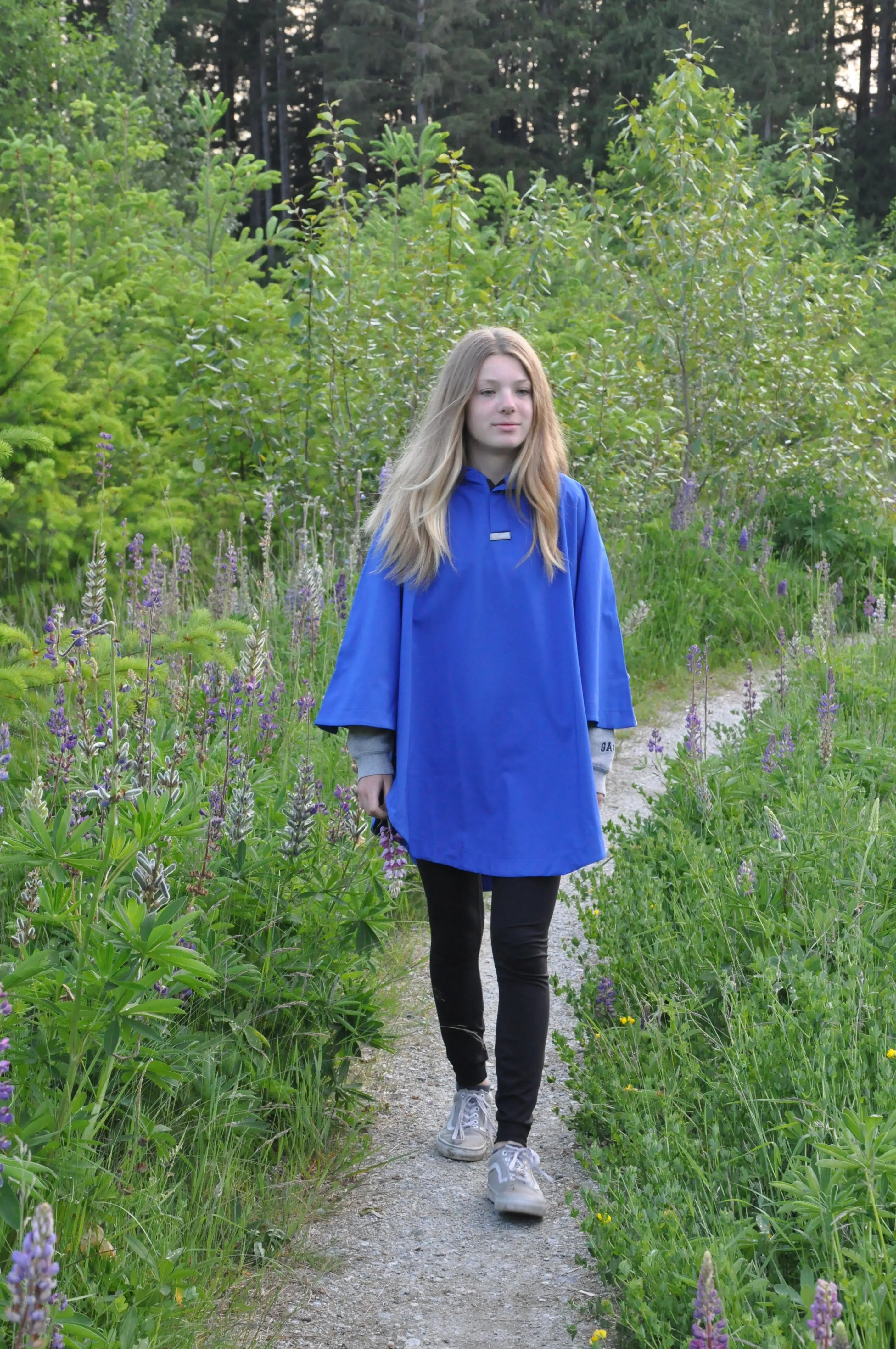 Rain Poncho - Cobalt Blue