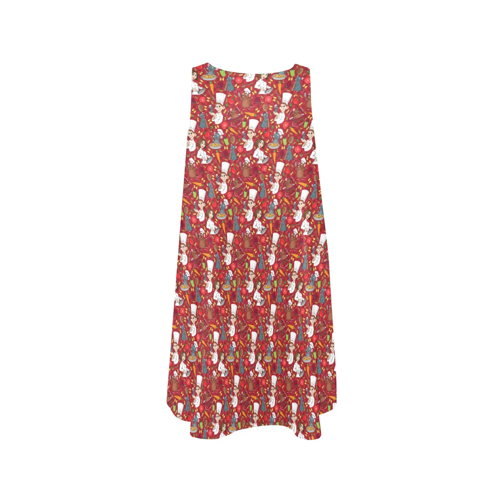 Ratatouille Sleeveless A-Line Pocket Dress