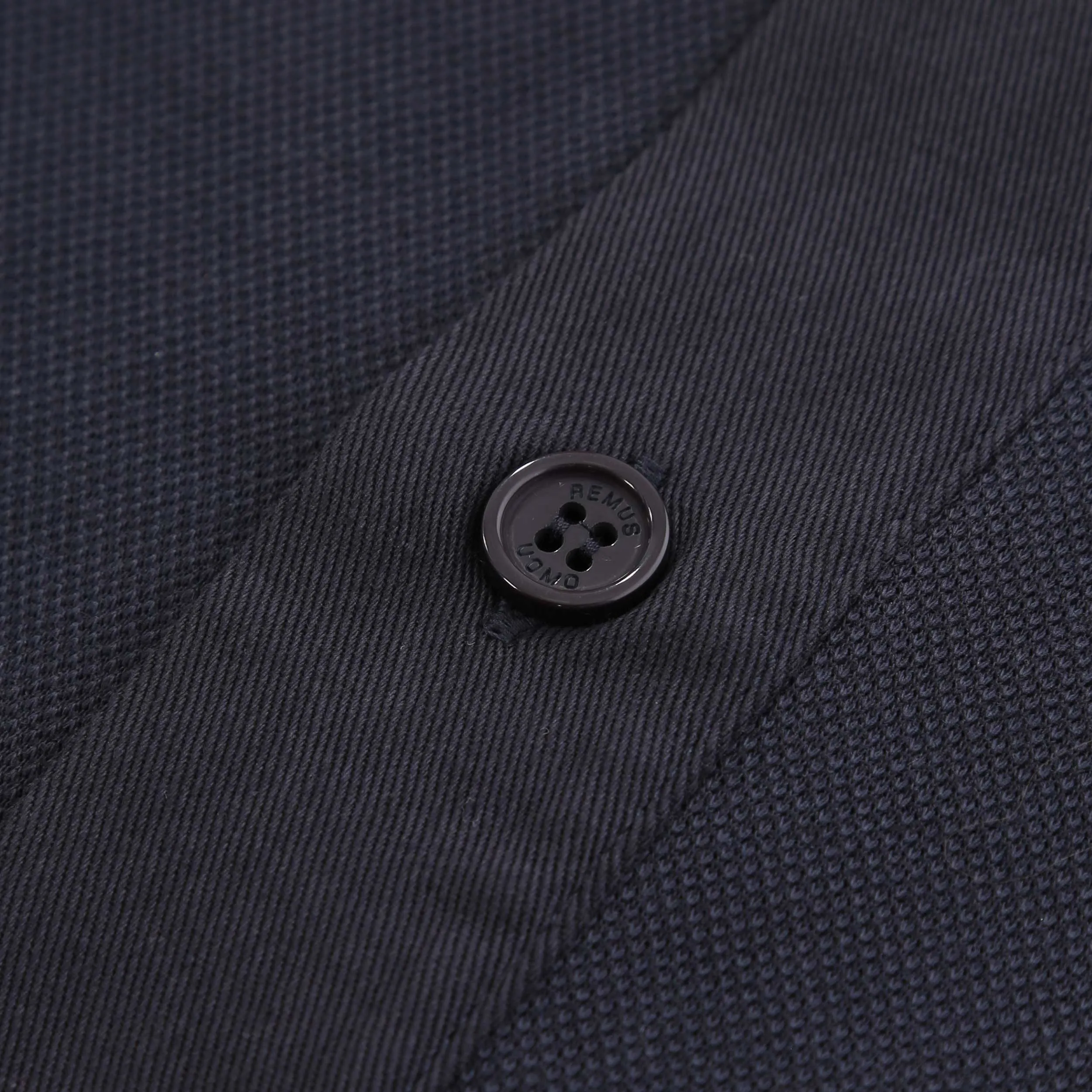 Remus Uomo Button Thru Overshirt in Navy