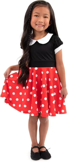 Retro Polka Dot Twirl Dress Size 4