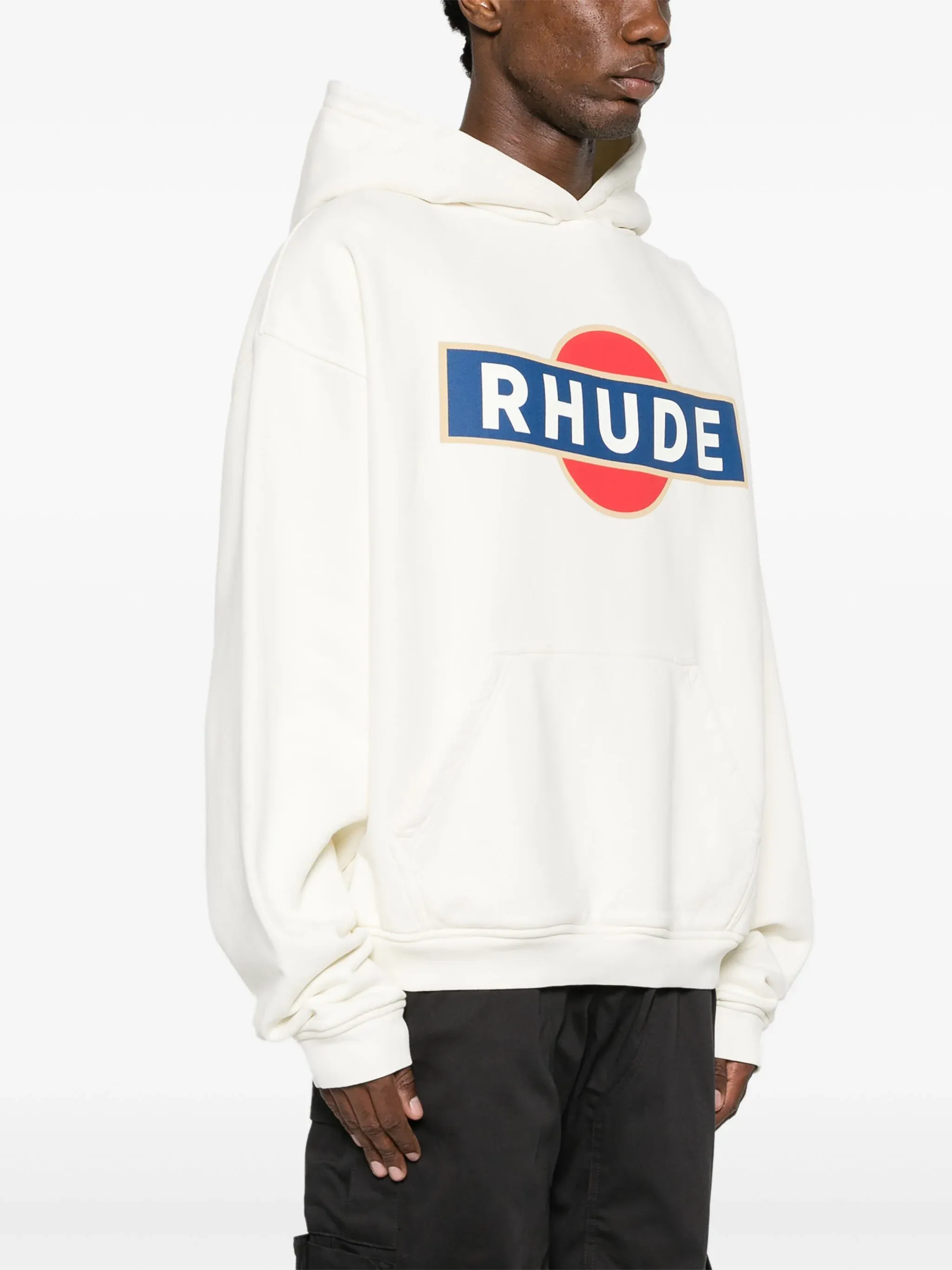 RHUDE VINTAGE RACER COTTON HOODIE