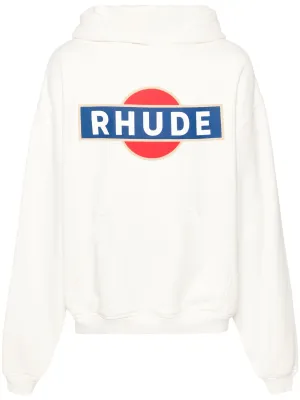 RHUDE VINTAGE RACER COTTON HOODIE