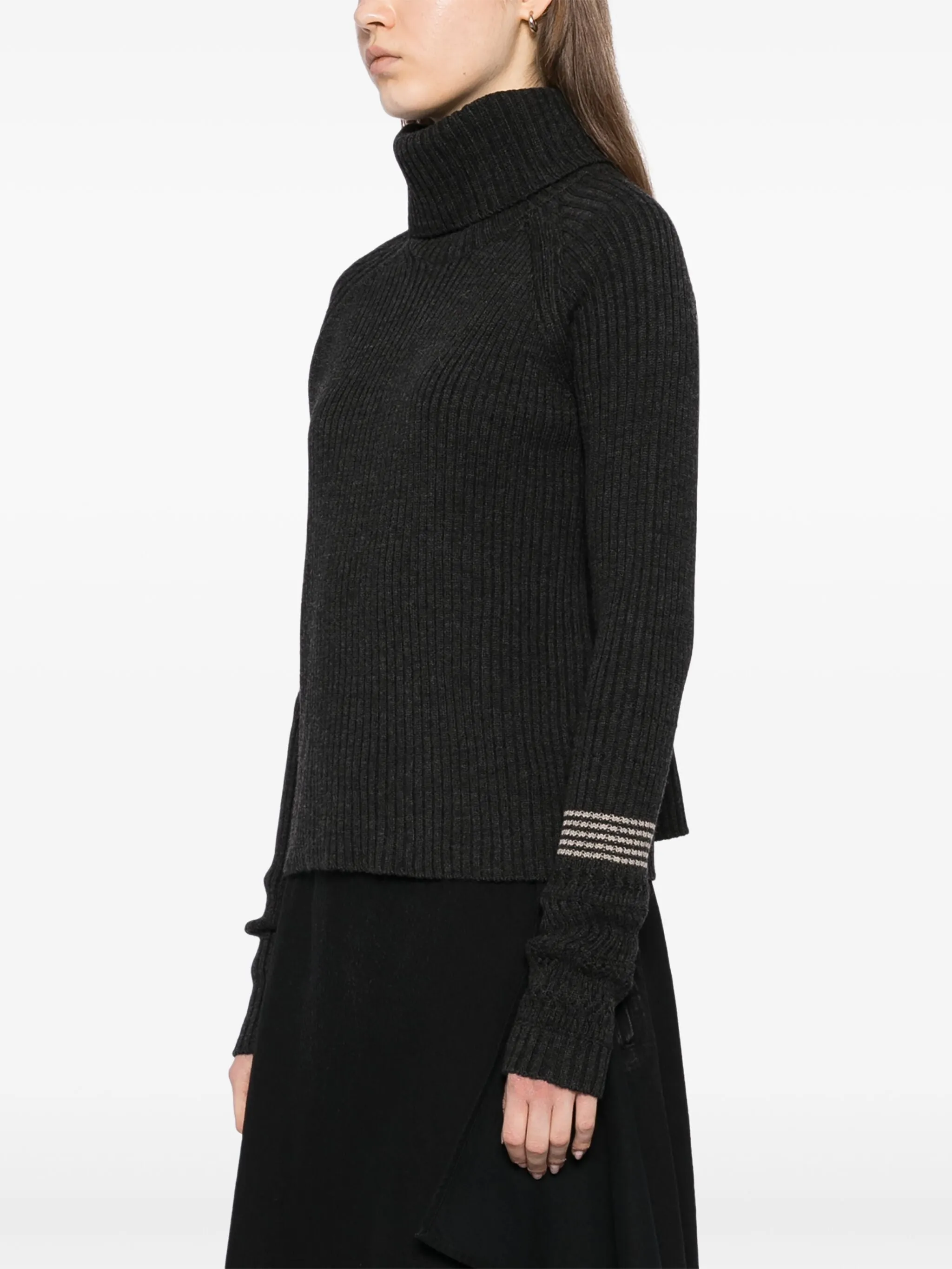 Rib Turtle Neck Pullover