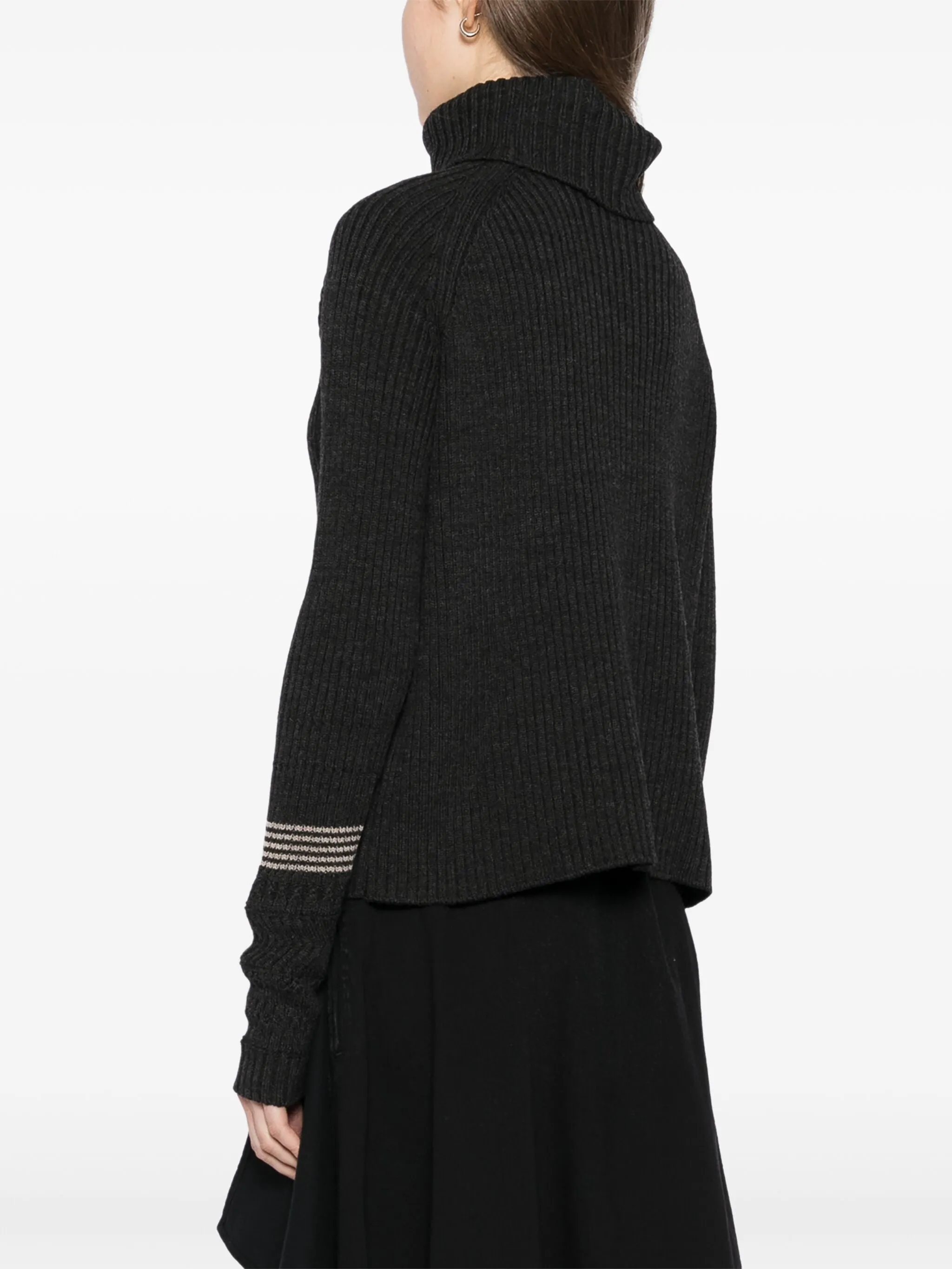 Rib Turtle Neck Pullover