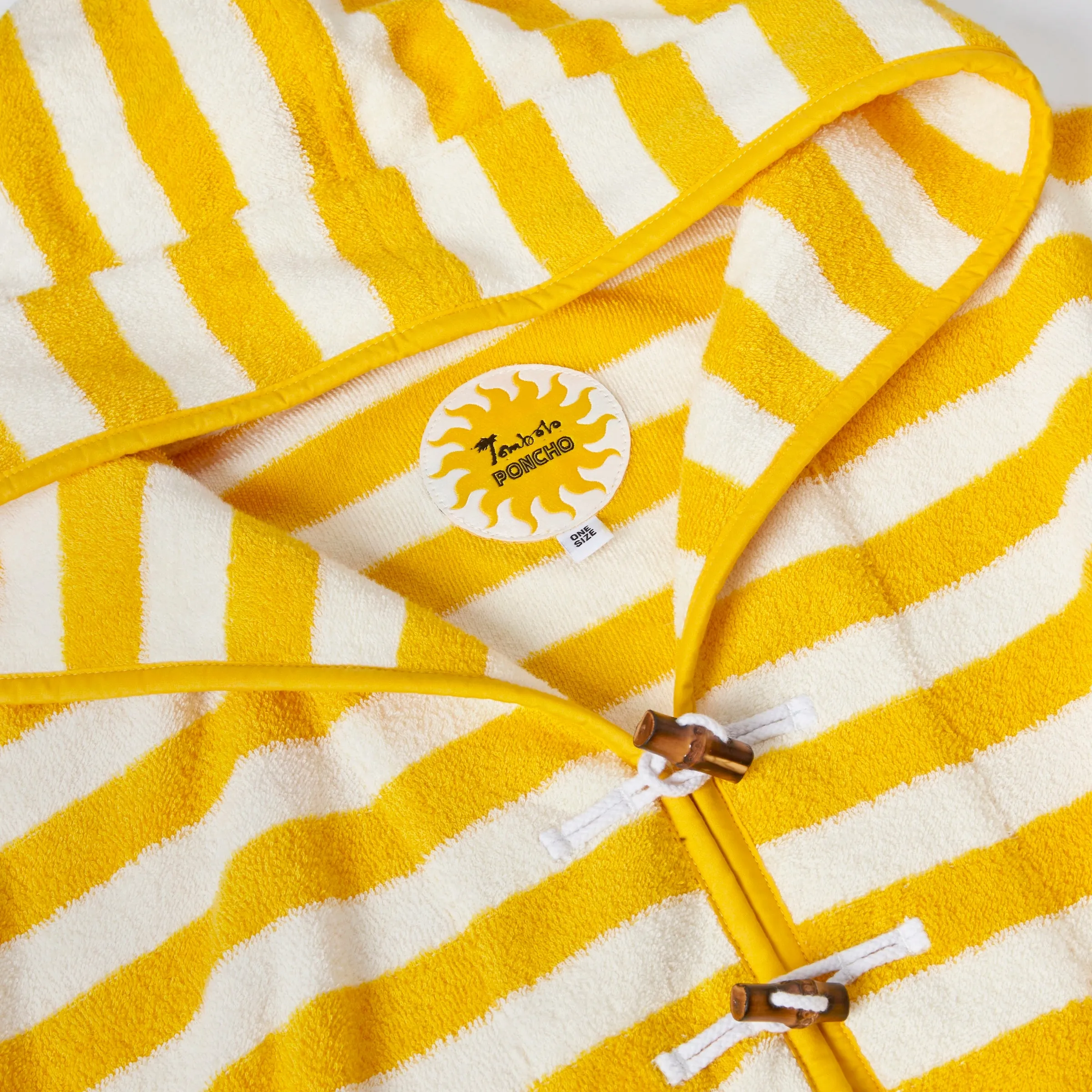 'Saffron Stripe' Beach Towel Top