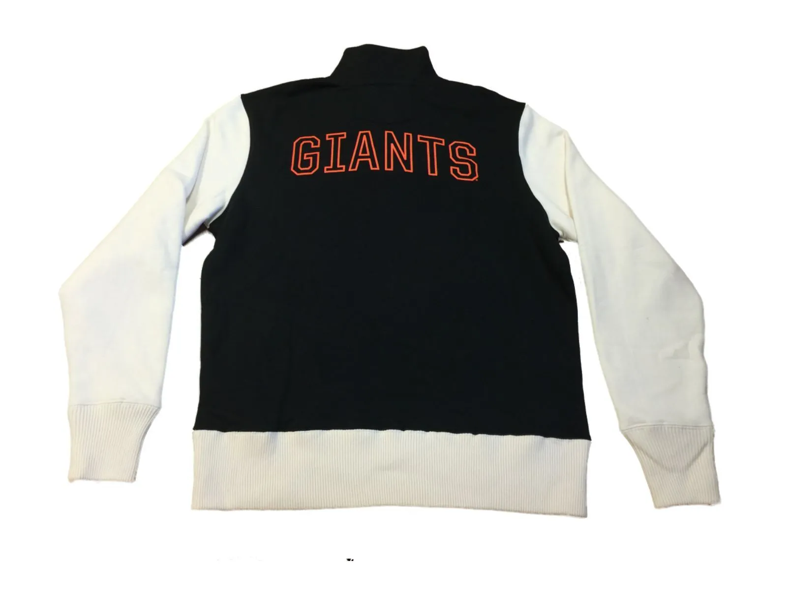 San Francisco Giants 47 Brand Black Ivory 1/4 Zip Up LS Pullover Sweatshirt (M)