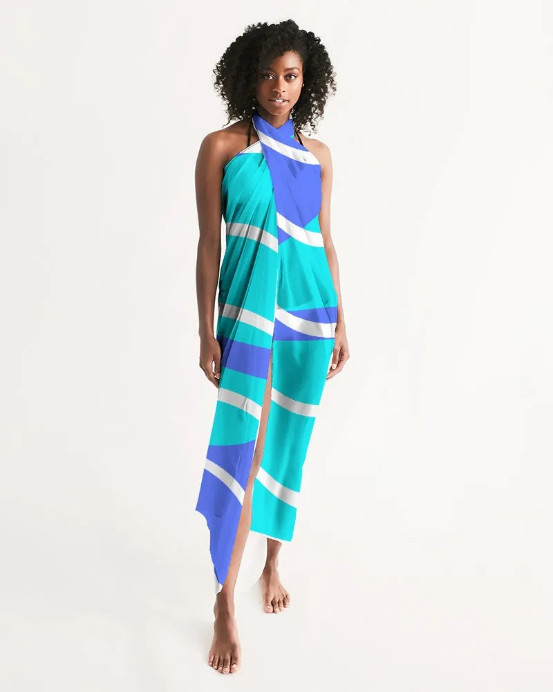 Sea Blue Waves Swimsuit Cover Up