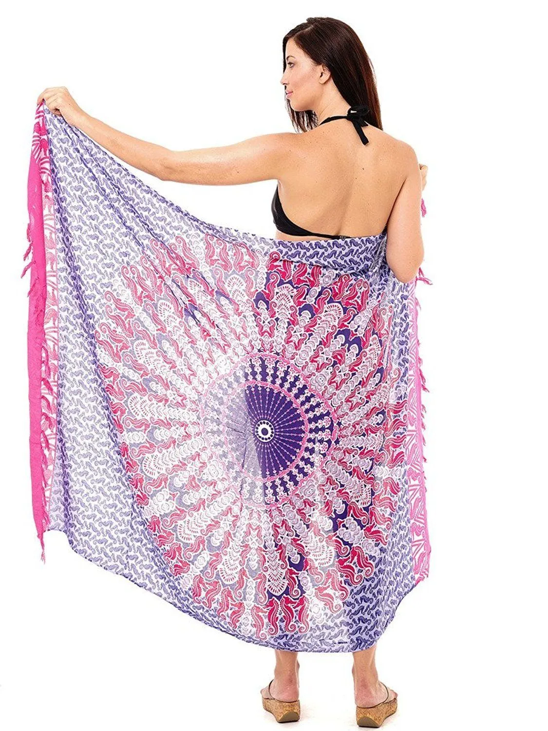 Seahorse Mandala Sarong Cover Up