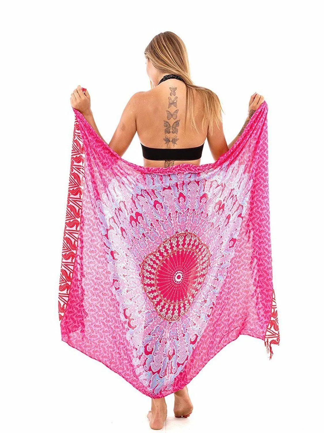 Seahorse Mandala Sarong Cover Up