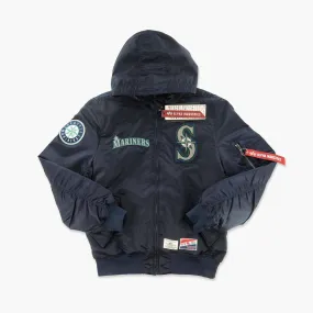 Seattle Mariners 2024 Navy Alpha Industries Bomber Jacket