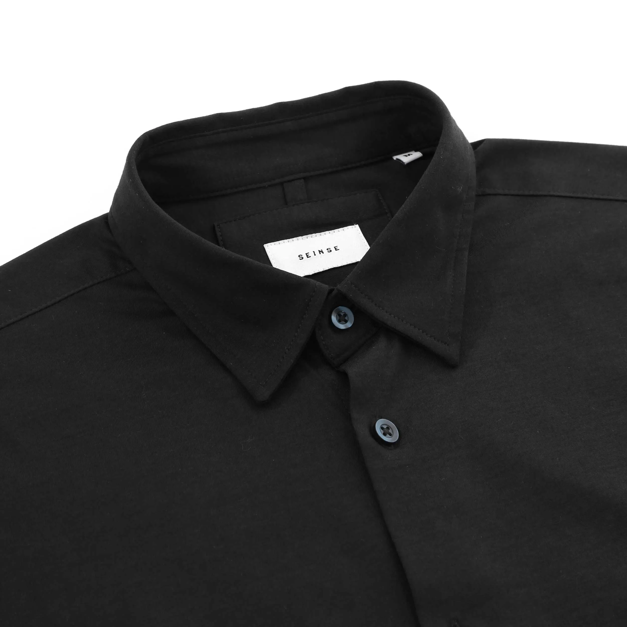 Seinse Basic Stretch Shirt in Black