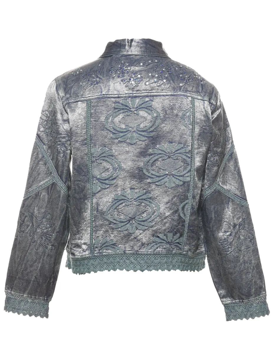 Sequined Evening Jacket - L