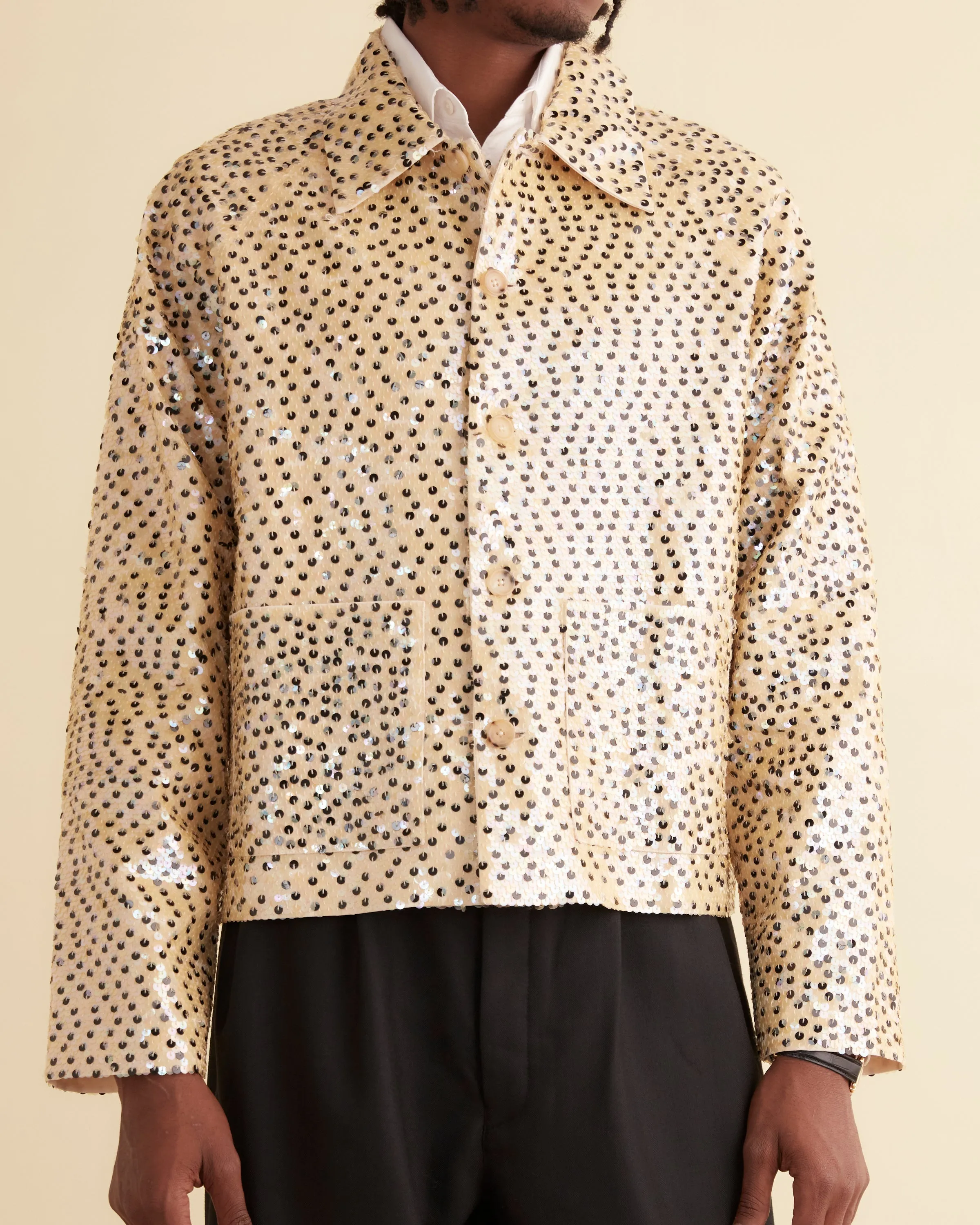 Sequined Forsythia Jacket