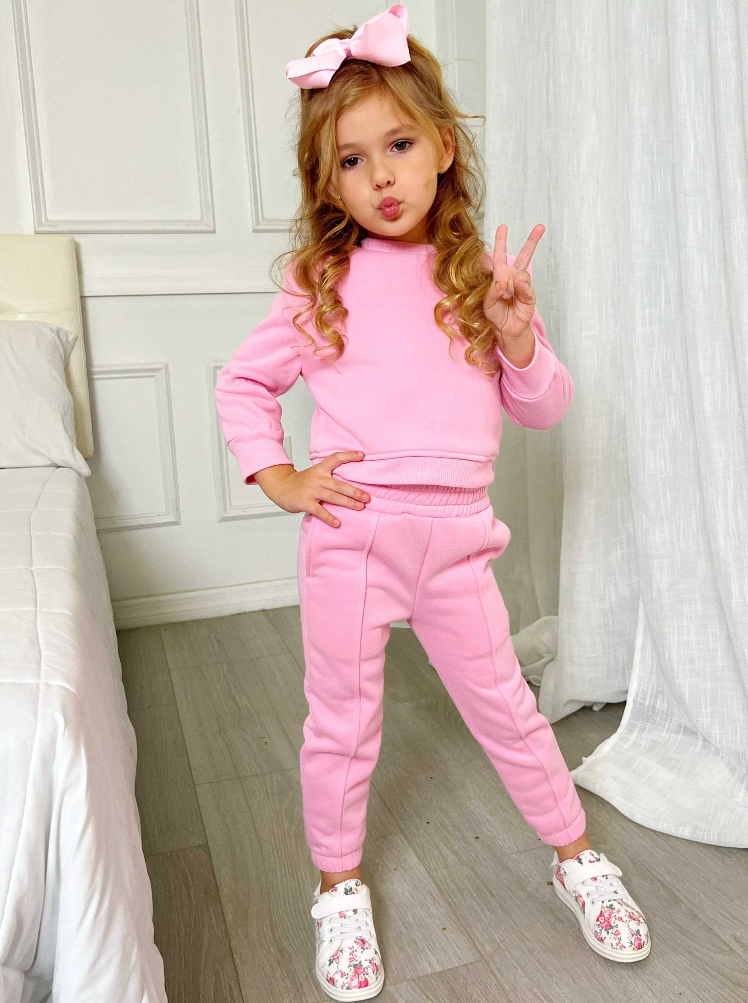 Something Sweet Pink Jogger Set