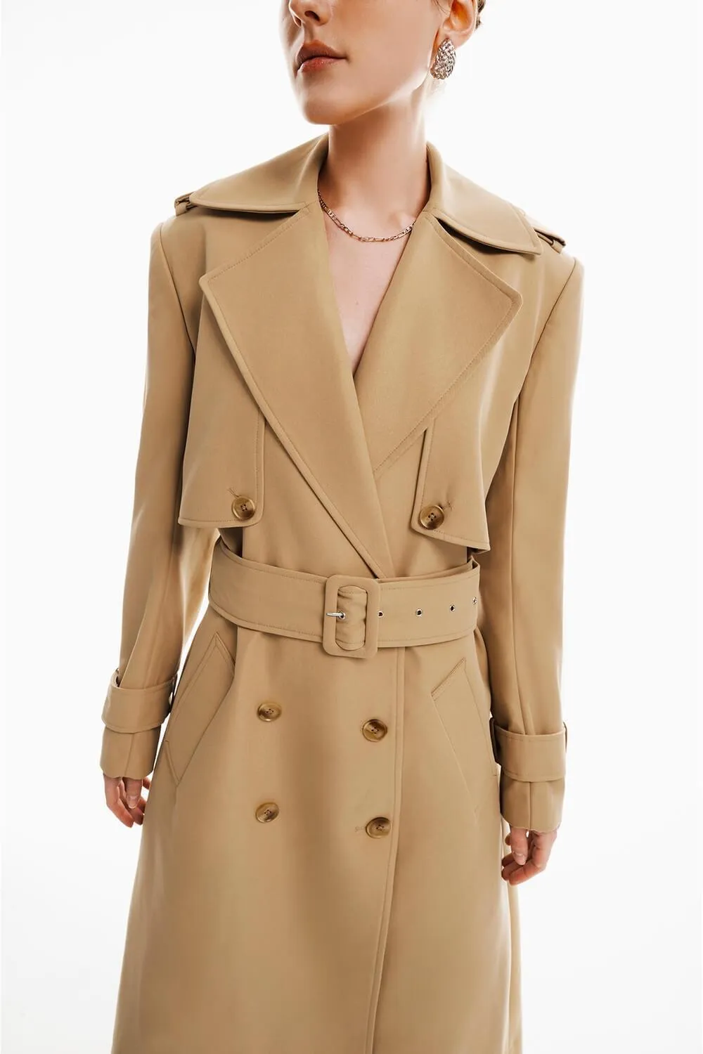 Stella Double-Breasted Trench Coat