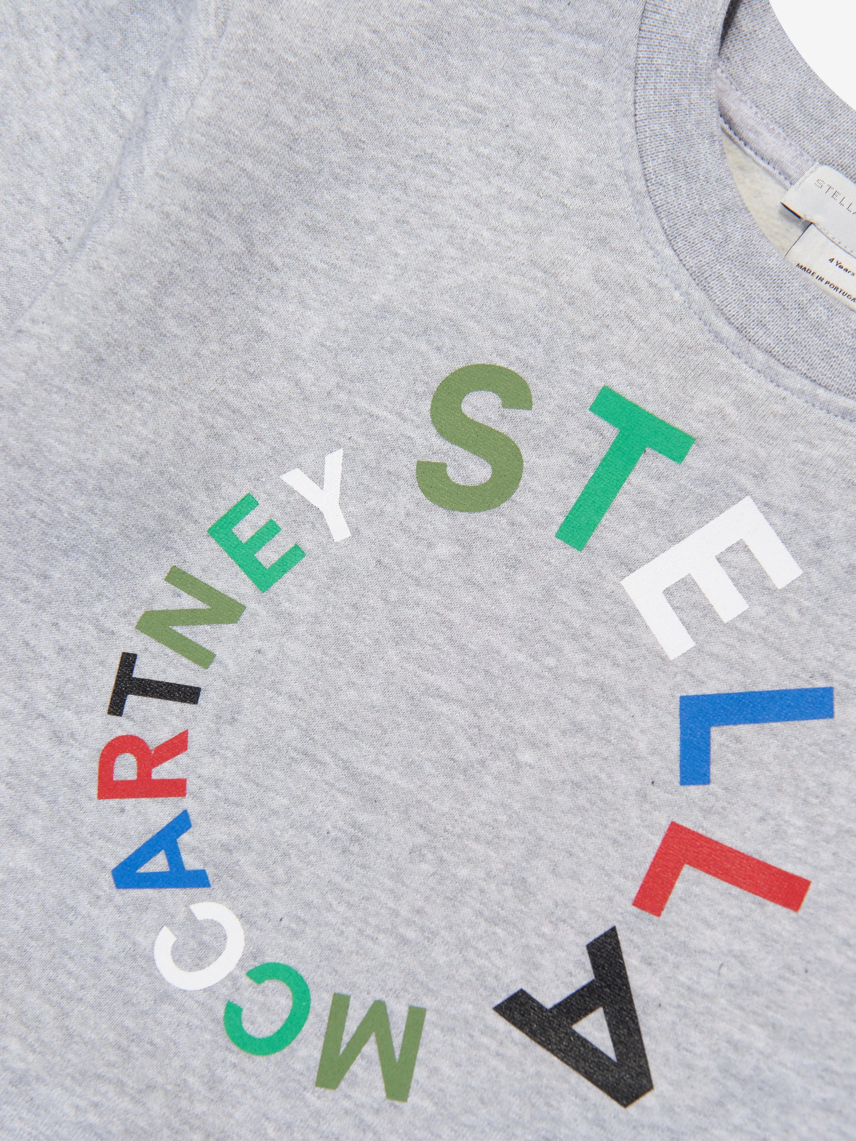 Stella McCartney Kids Logo Sweatshirt in Grey