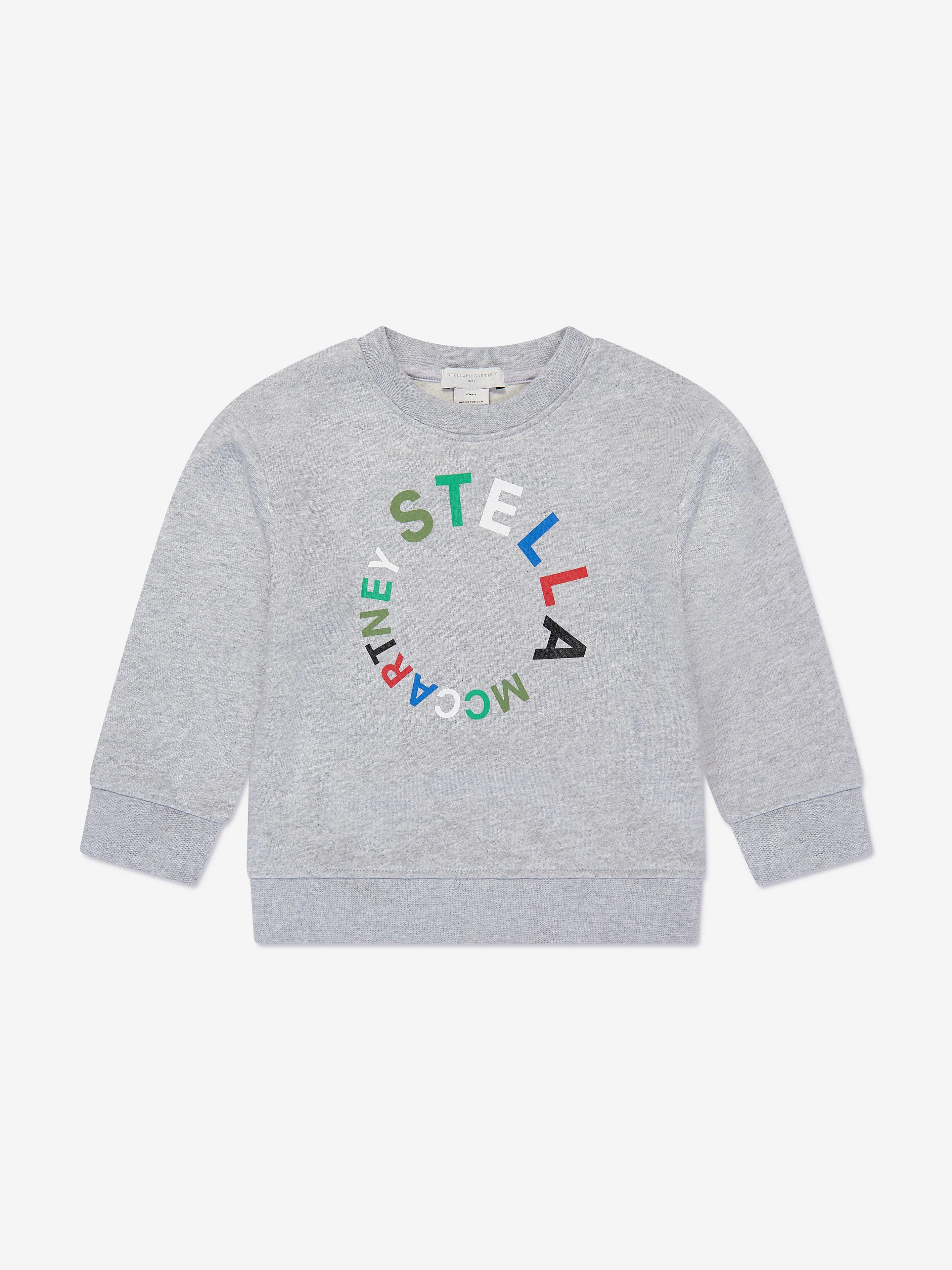 Stella McCartney Kids Logo Sweatshirt in Grey