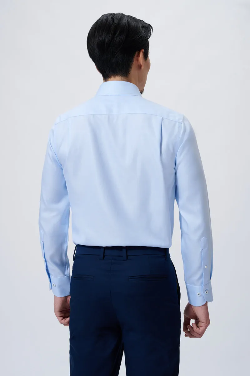 Supreme Cotton-Silk Dress Shirt | Light Blue 1459DK