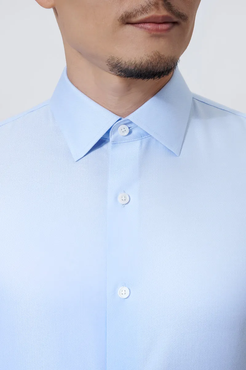 Supreme Cotton-Silk Dress Shirt | Light Blue 1459DK